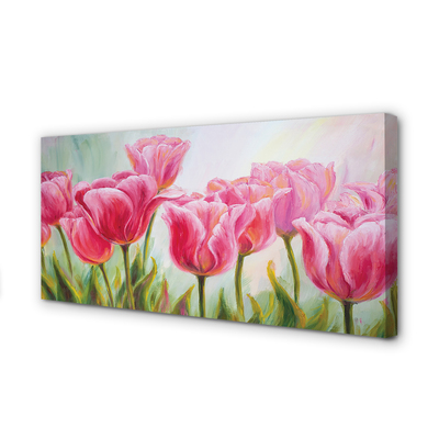 Obraz canvas na ścianę Obraz Tulipanów