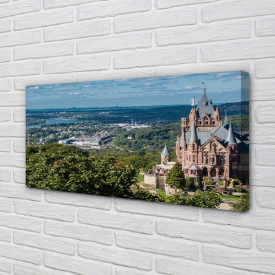 Obraz na płótnie Niemcy Panorama miasto zamek