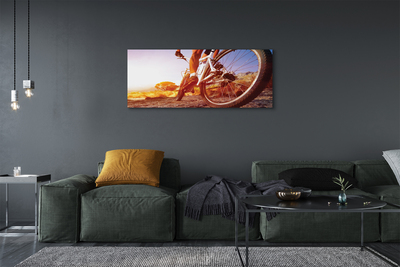 Obraz drukowany na płótnie Rower na Górskim Szlaku