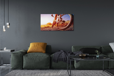 Obraz drukowany na płótnie Rower na Górskim Szlaku