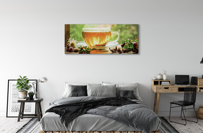 Obraz na płótnie Gorąca herbata zioła