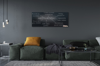 Obraz drukowany na płótnie Tablica z Motywacją