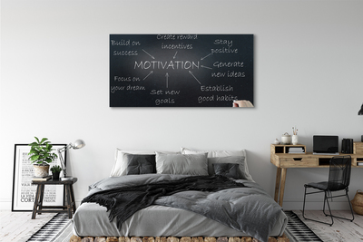 Obraz drukowany na płótnie Tablica z Motywacją