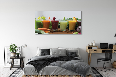 Obraz na płótnie Warzywne owocowe koktajle