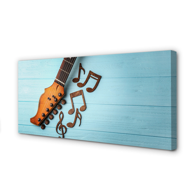 Fotoobraz na płótnie Akordy Zapisaną Nutą