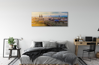 Obraz na płótnie Niemcy Rzeka panoramy mosty