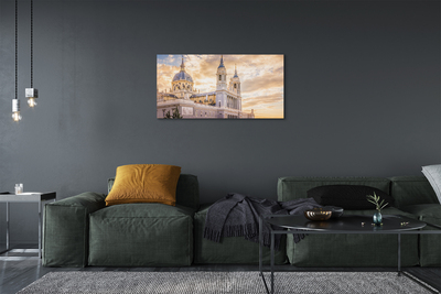 Fotoobraz na płótnie Katedra w Blasku Zachodzącego Słońca
