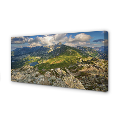 Fotoobraz na płótnie Góry i Jezioro