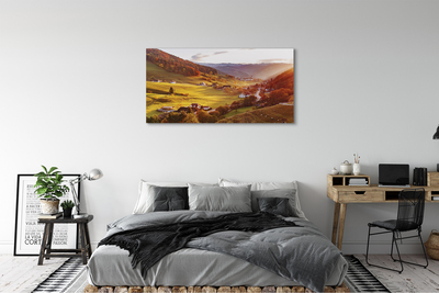 Obraz drukowany na płótnie Dolina w Objęciach Lasu