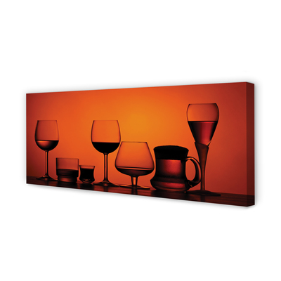 Duży obraz na płótnie Elegancki Zestaw Kieliszków