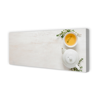 Zdjęcie na płótnie Dzbanek Gorącej Herbaty