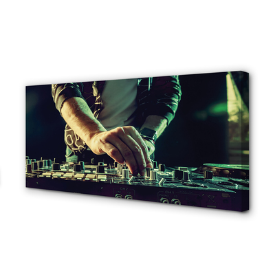 Obraz drukowany na płótnie Stanowisko Profesjonalnego DJ-a