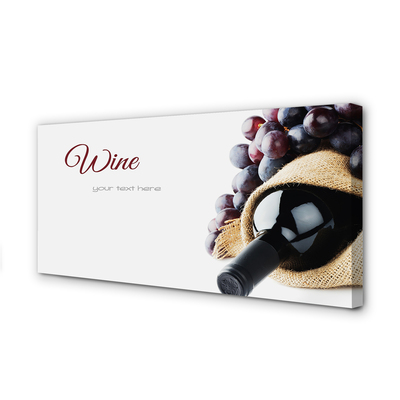 Obraz na płótnie Winogrona wino