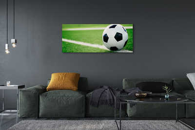 Zdjęcie na płótnie Detal Piłki Na Trawie