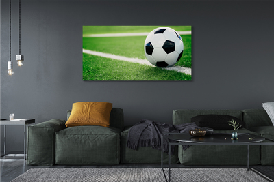 Zdjęcie na płótnie Detal Piłki Na Trawie