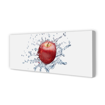 Obraz na płótnie Czerwone jabłko w wodzie