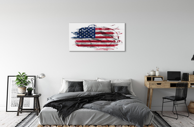 Obraz canvas na ścianę Flaga USA