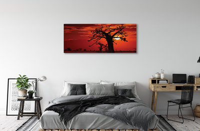 Obraz canvas na ścianę Drzewa i Chmury