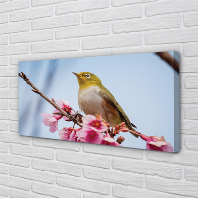 Obraz na płótnie Samotny Ptak na Gałęzi