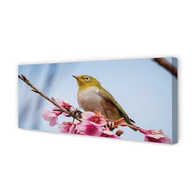 Obraz na płótnie Samotny Ptak na Gałęzi