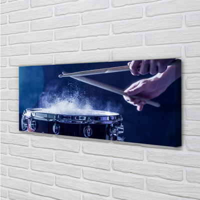 Obraz drukowany na płótnie Rytmiczne Uderzenie Perkusji