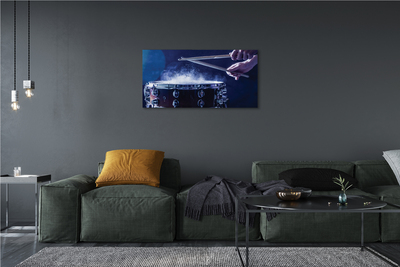 Obraz drukowany na płótnie Rytmiczne Uderzenie Perkusji