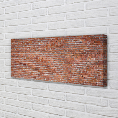 Obraz drukowany na płótnie Ceglany Akcent Dekoracyjny