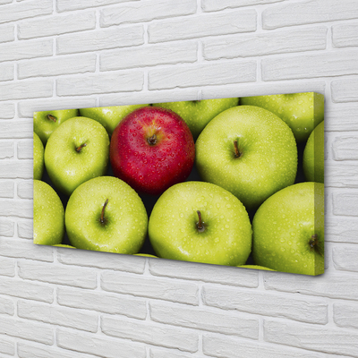 Obraz na płótnie Zielone i czerwone jabłka