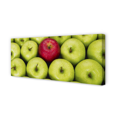Obraz na płótnie Zielone i czerwone jabłka