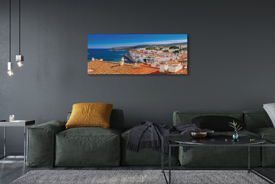 Obraz na płótnie Hiszpania Miasto morze góry