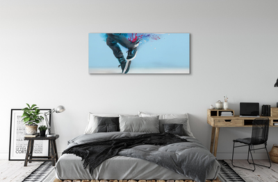 Obraz drukowany na płótnie Nogi w Kolorowe Ciapki