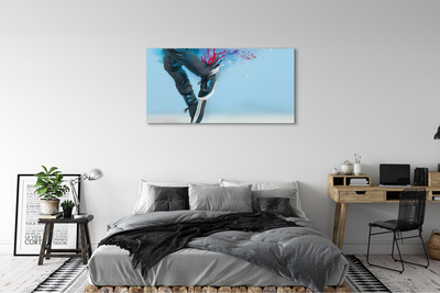 Obraz drukowany na płótnie Nogi w Kolorowe Ciapki