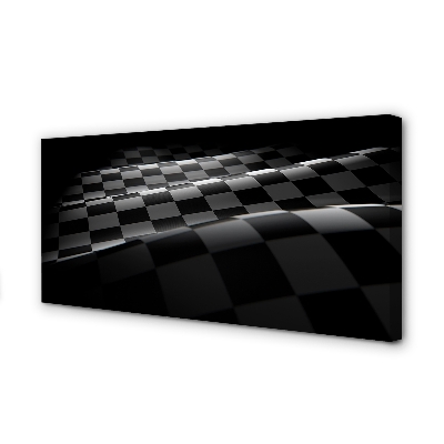 Obraz canvas na ścianę Flaga w Szachownicę