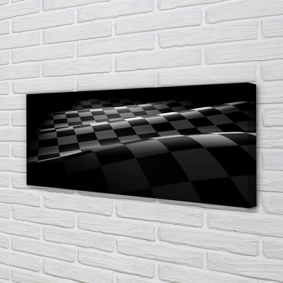 Obraz canvas na ścianę Flaga w Szachownicę