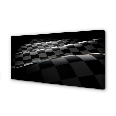 Obraz canvas na ścianę Flaga w Szachownicę