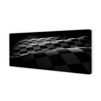 Obraz canvas na ścianę Flaga w Szachownicę