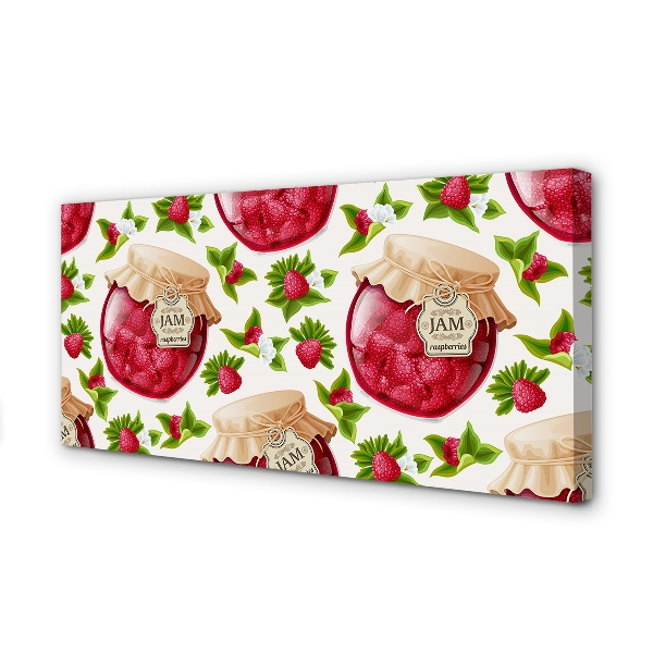 Zdjęcie na płótnie Słoik Malinowych Powideł