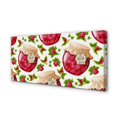 Zdjęcie na płótnie Słoik Malinowych Powideł