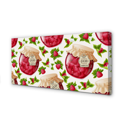 Zdjęcie na płótnie Słoik Malinowych Powideł