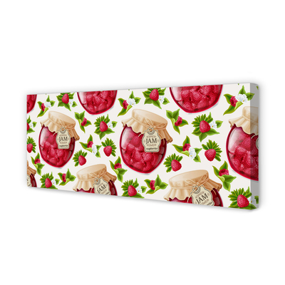 Zdjęcie na płótnie Słoik Malinowych Powideł