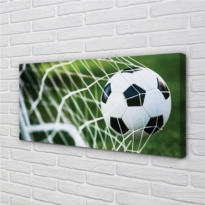 Zdjęcie na płótnie Piłka W Świetle Bramki