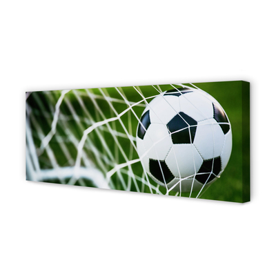 Zdjęcie na płótnie Piłka W Świetle Bramki