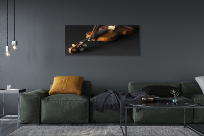 Obraz na płótnie Elegancja Klasycznych Skrzypiec