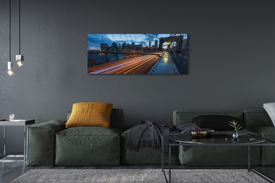 Obraz drukowany na płótnie Nowoczesne Miasto nad Rzeką