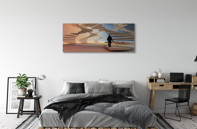 Fotoobraz na płótnie Przestrzenna Konstrukcja Schodów