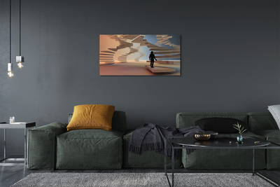 Fotoobraz na płótnie Przestrzenna Konstrukcja Schodów