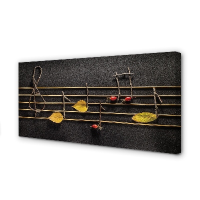 Fotoobraz na płótnie Naturalna Kompozycja Nutowa