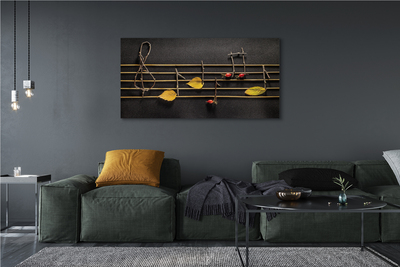 Fotoobraz na płótnie Naturalna Kompozycja Nutowa