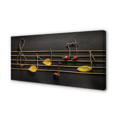 Fotoobraz na płótnie Naturalna Kompozycja Nutowa