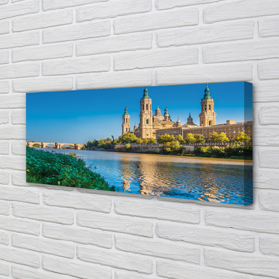 Duży obraz na płótnie Majestatyczna Katedra nad Rzeką